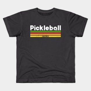 Vintage Pickleball Design - Italia Kids T-Shirt